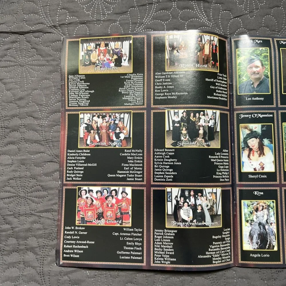 Texas Renaissance Festival 36th Anniversary Season Souvenir Map Program Guide